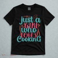 Cook Just A Girl Who Loves Cooking Chef T-Shirt thumb 5