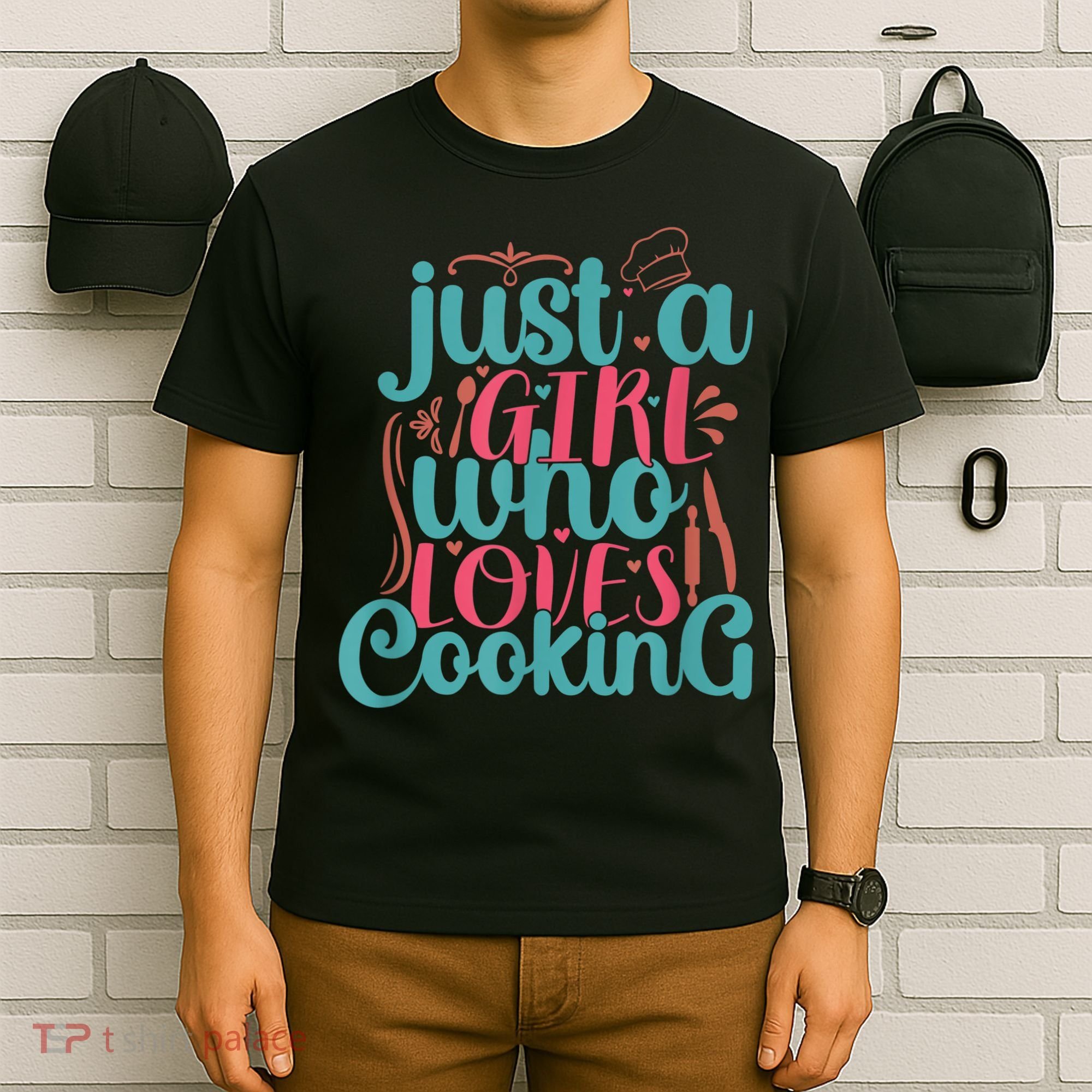 Cook Just A Girl Who Loves Cooking Chef T-Shirt