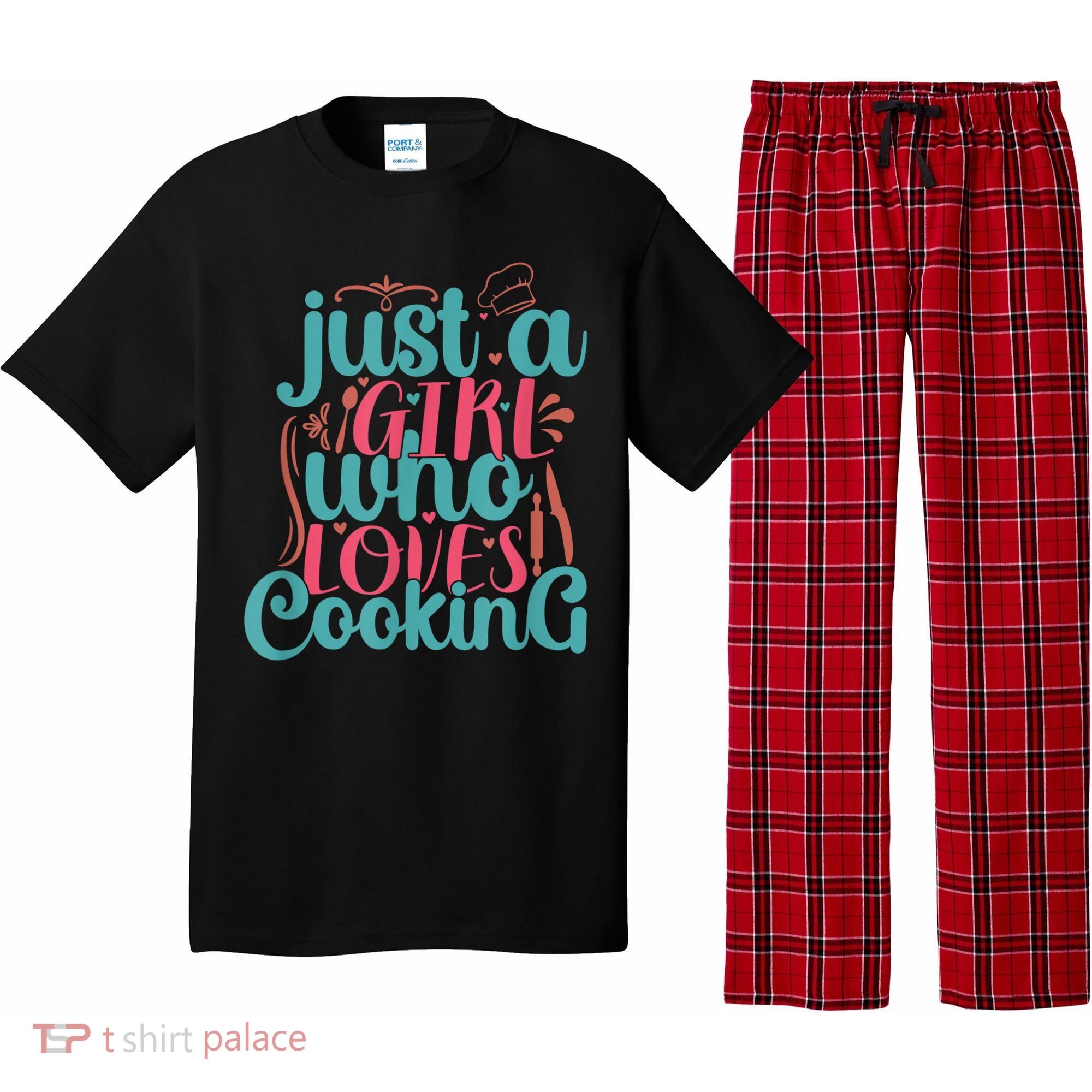 Cook Just A Girl Who Loves Cooking Chef Pajama Set