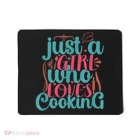 Cook Just A Girl Who Loves Cooking Chef Mousepad thumb 0