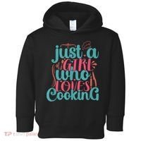 Cook Just A Girl Who Loves Cooking Chef Toddler Hoodie thumb 0
