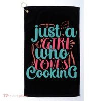 Cook Just A Girl Who Loves Cooking Chef Golf Towel thumb 0