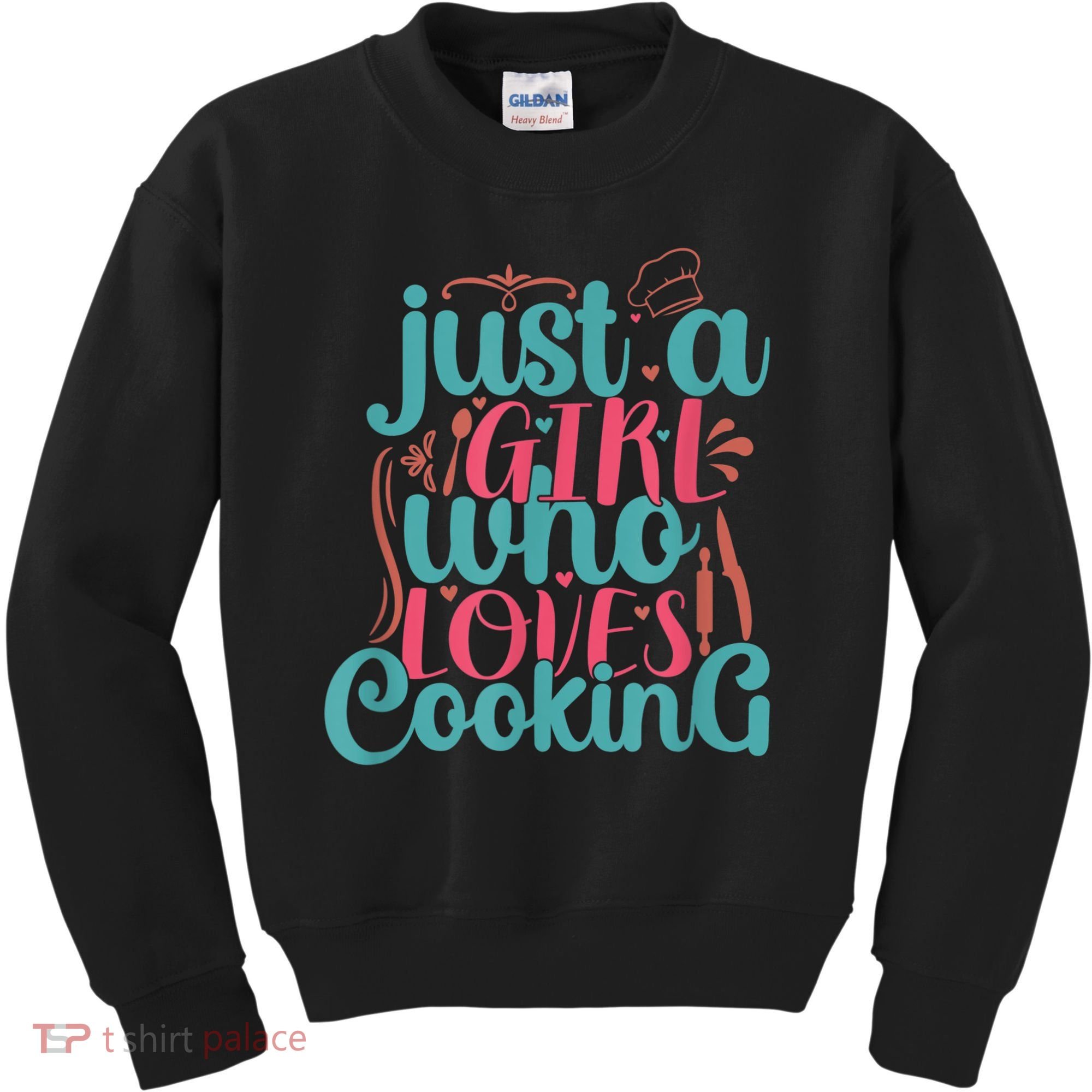 Cook Just A Girl Who Loves Cooking Chef Kids Sweatshirt