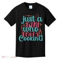 Cook Just A Girl Who Loves Cooking Chef Kids T-Shirt thumb 0
