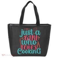 Cook Just A Girl Who Loves Cooking Chef Tote Bag thumb 0