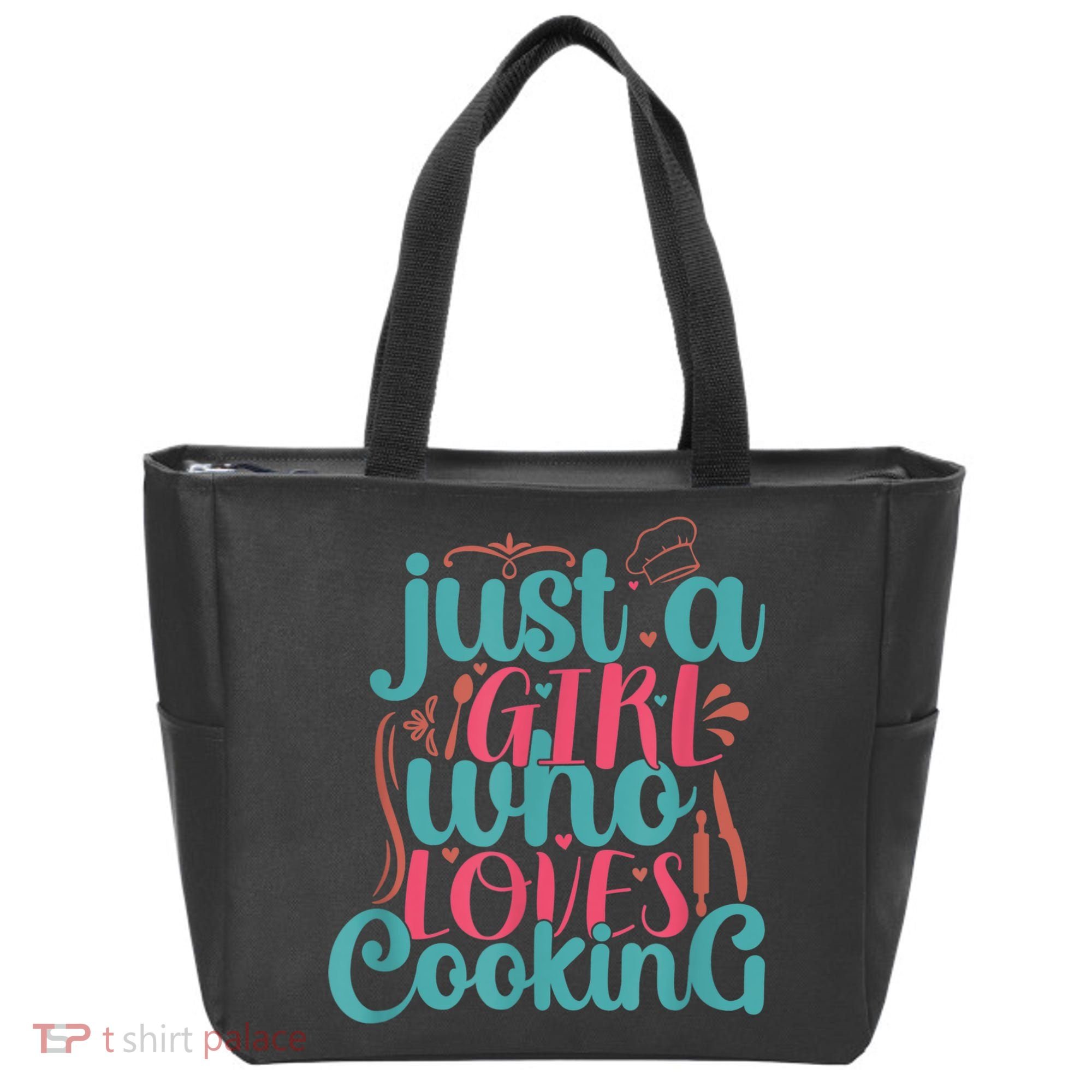 Cook Just A Girl Who Loves Cooking Chef Tote Bag
