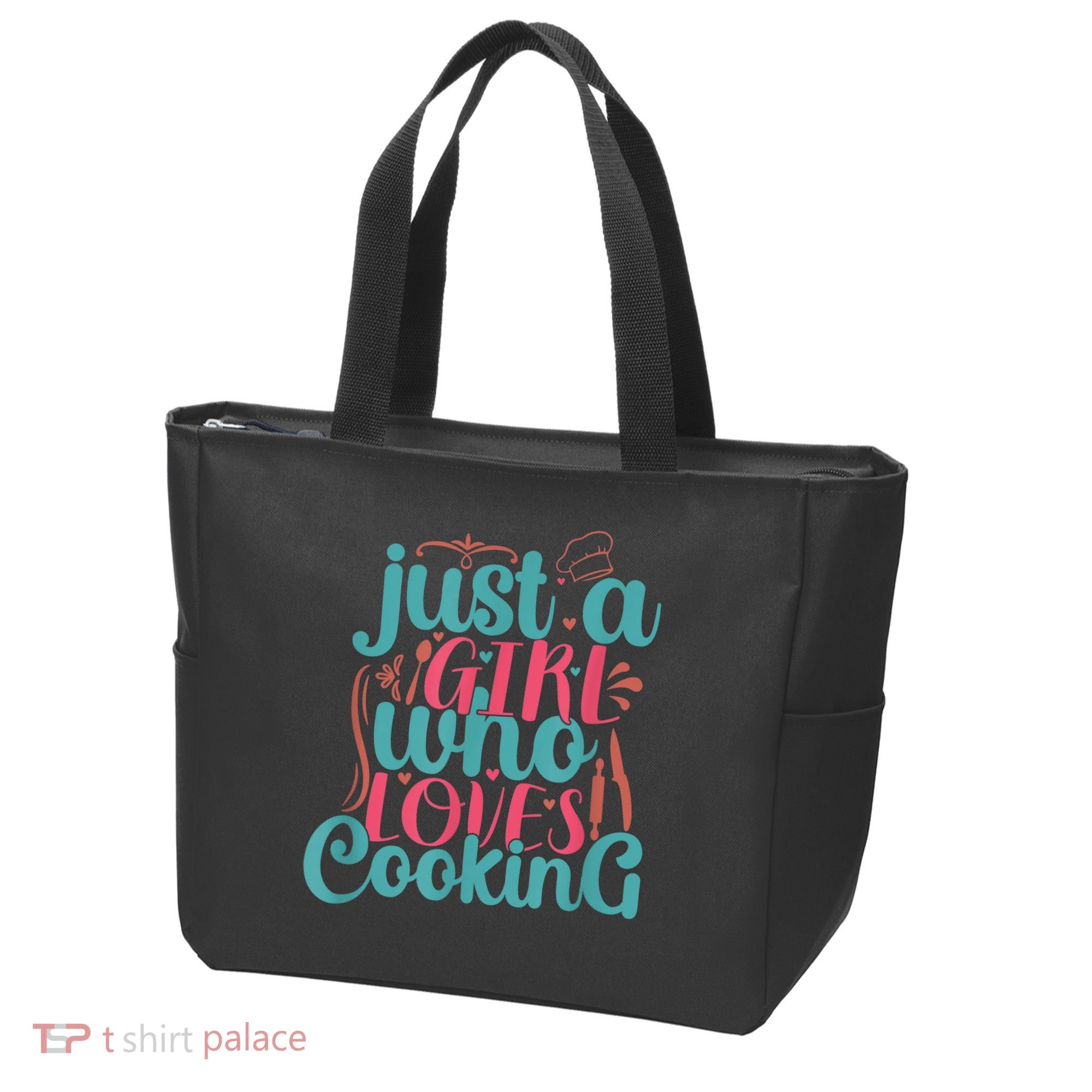 Cook Just A Girl Who Loves Cooking Chef Tote Bag