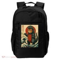 Catzilla Japanese Art Cat Cat Zilla Backpack thumb 0