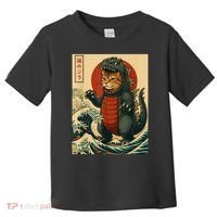 Catzilla Japanese Art Cat Cat Zilla Toddler T-Shirt thumb 0