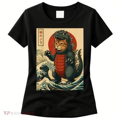 Catzilla Japanese Art Cat Cat Zilla Women's T-Shirt