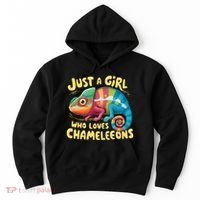 Chameleon Just A Girl Who Loves Chameleons Hoodie thumb 0