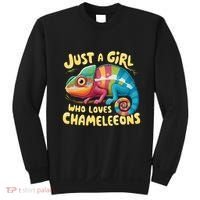 Chameleon Just A Girl Who Loves Chameleons Sweatshirt thumb 0