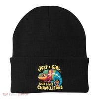 Chameleon Just A Girl Who Loves Chameleons Beanie thumb 0