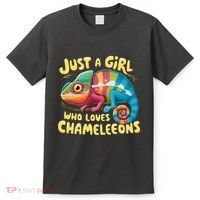 Chameleon Just A Girl Who Loves Chameleons T-Shirt thumb 0