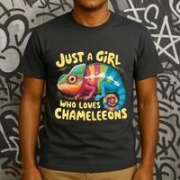 Chameleon Just A Girl Who Loves Chameleons T-Shirt thumb 3