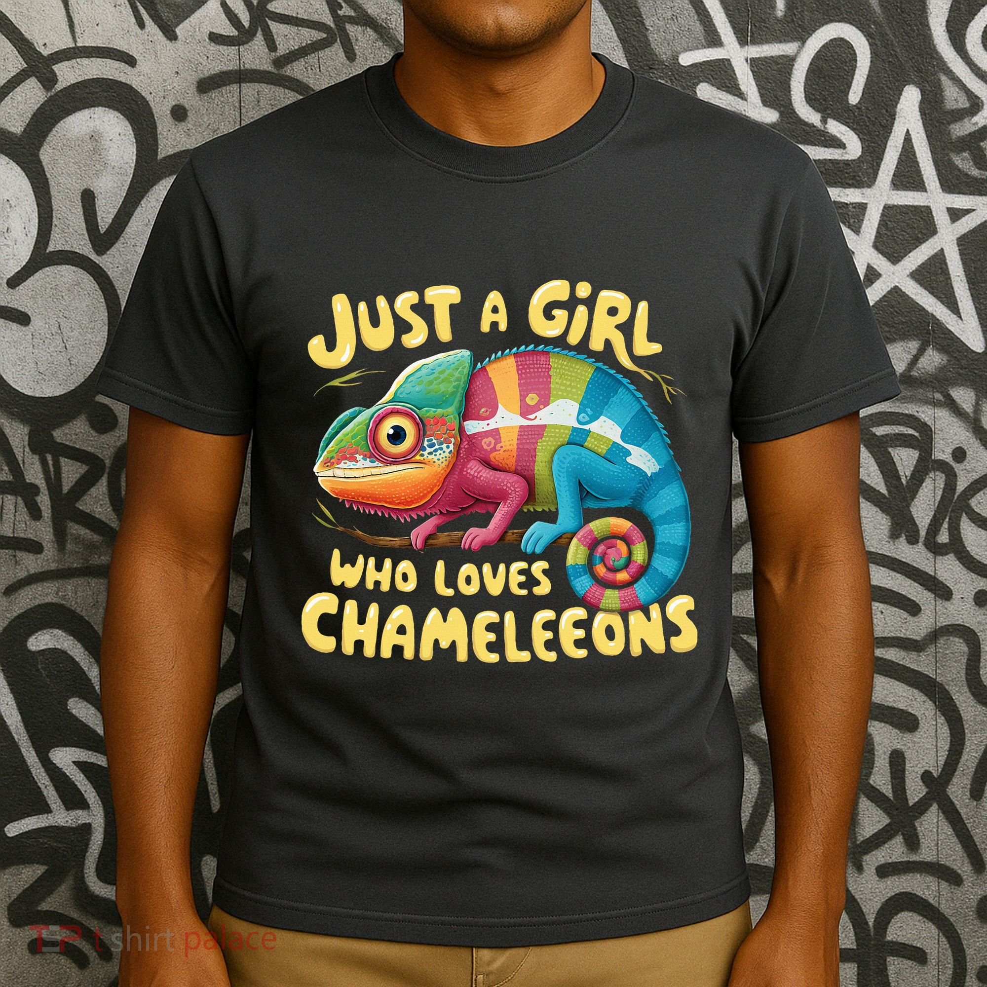 Chameleon Just A Girl Who Loves Chameleons T-Shirt