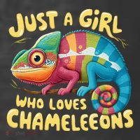 Chameleon Just A Girl Who Loves Chameleons T-Shirt thumb 5