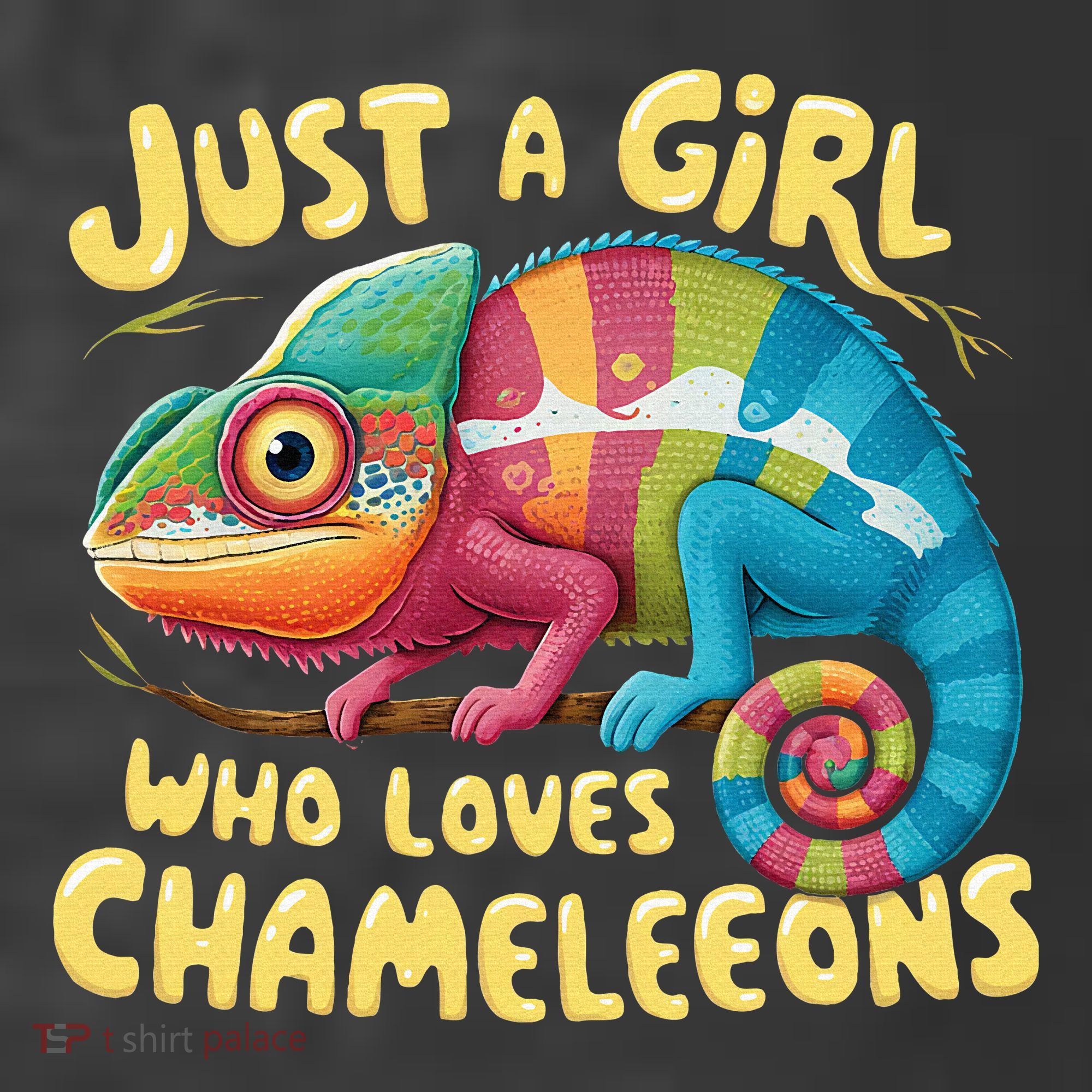 Chameleon Just A Girl Who Loves Chameleons T-Shirt