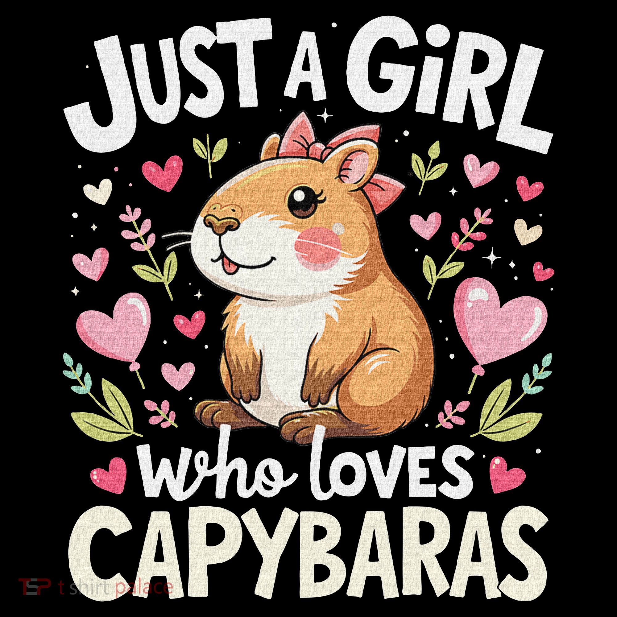 Capybara Just A Girl Who Loves Capybara Lover Boy Stripe Pom Pom Beanie