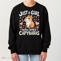Capybara Just A Girl Who Loves Capybara Lover Boy Women's Sweatshirt thumb 0