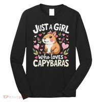 Capybara Just A Girl Who Loves Capybara Lover Boy Long Sleeve Shirt thumb 0