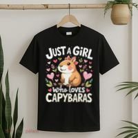 Capybara Just A Girl Who Loves Capybara Lover Boy T-Shirt thumb 2
