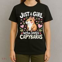 Capybara Just A Girl Who Loves Capybara Lover Boy T-Shirt thumb 4