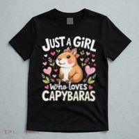 Capybara Just A Girl Who Loves Capybara Lover Boy T-Shirt thumb 5