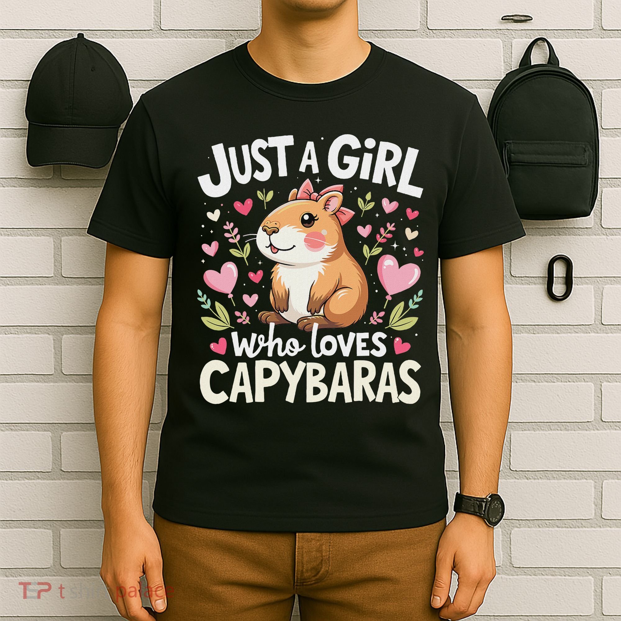 Capybara Just A Girl Who Loves Capybara Lover Boy T-Shirt