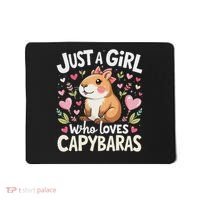 Capybara Just A Girl Who Loves Capybara Lover Boy Mousepad thumb 0