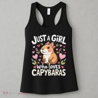 Capybara Just A Girl Who Loves Capybara Lover Boy Women's Tank Top thumb 3