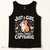 Capybara Just A Girl Who Loves Capybara Lover Boy Tank Top thumb 2