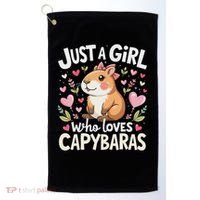 Capybara Just A Girl Who Loves Capybara Lover Boy Golf Towel thumb 0