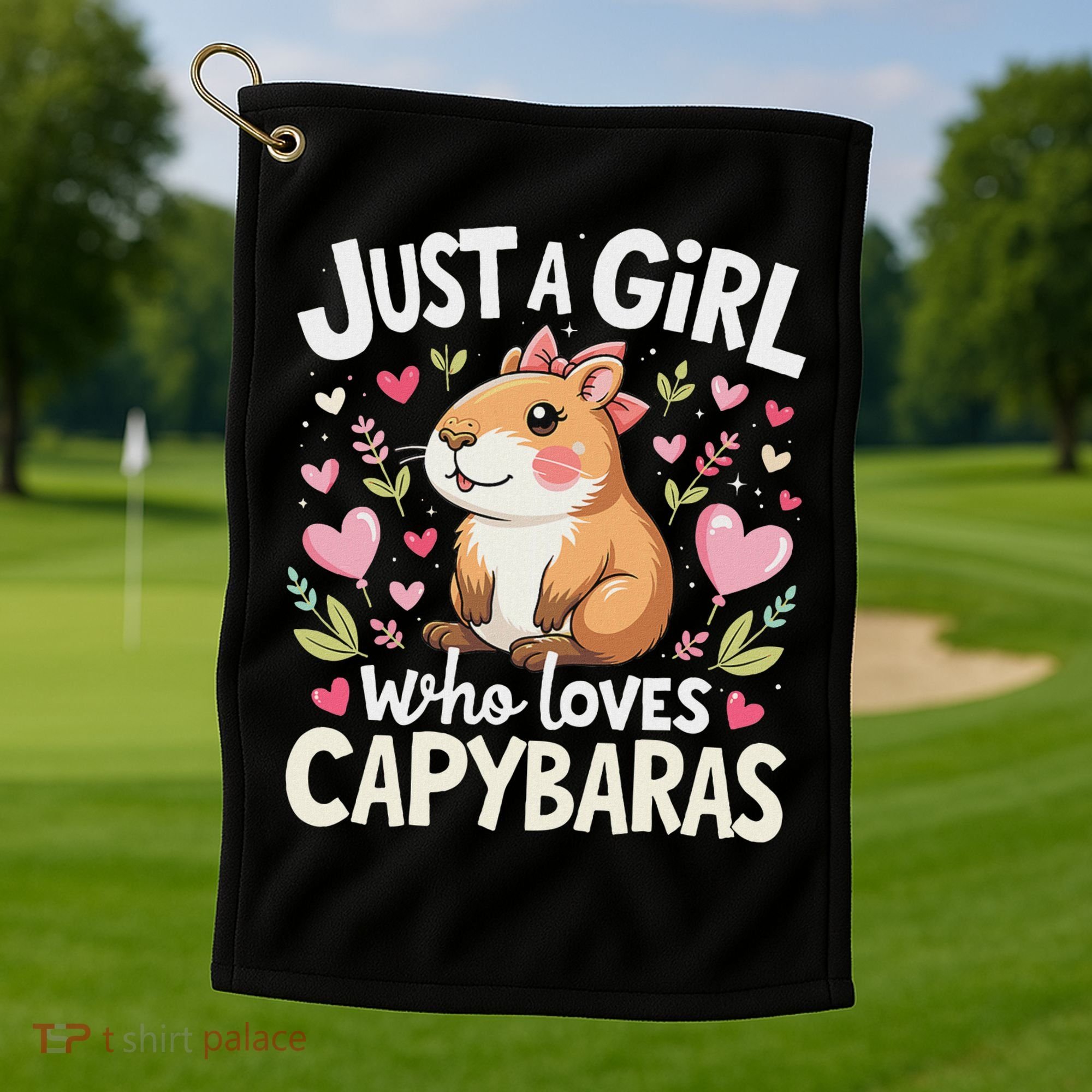 Capybara Just A Girl Who Loves Capybara Lover Boy Golf Towel
