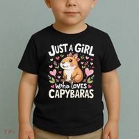 Capybara Just A Girl Who Loves Capybara Lover Boy Toddler T-Shirt thumb 2