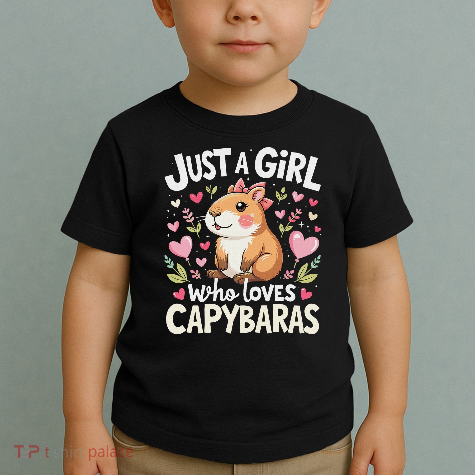Capybara Just A Girl Who Loves Capybara Lover Boy Toddler T-Shirt