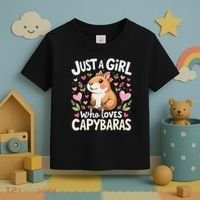 Capybara Just A Girl Who Loves Capybara Lover Boy Toddler T-Shirt thumb 3