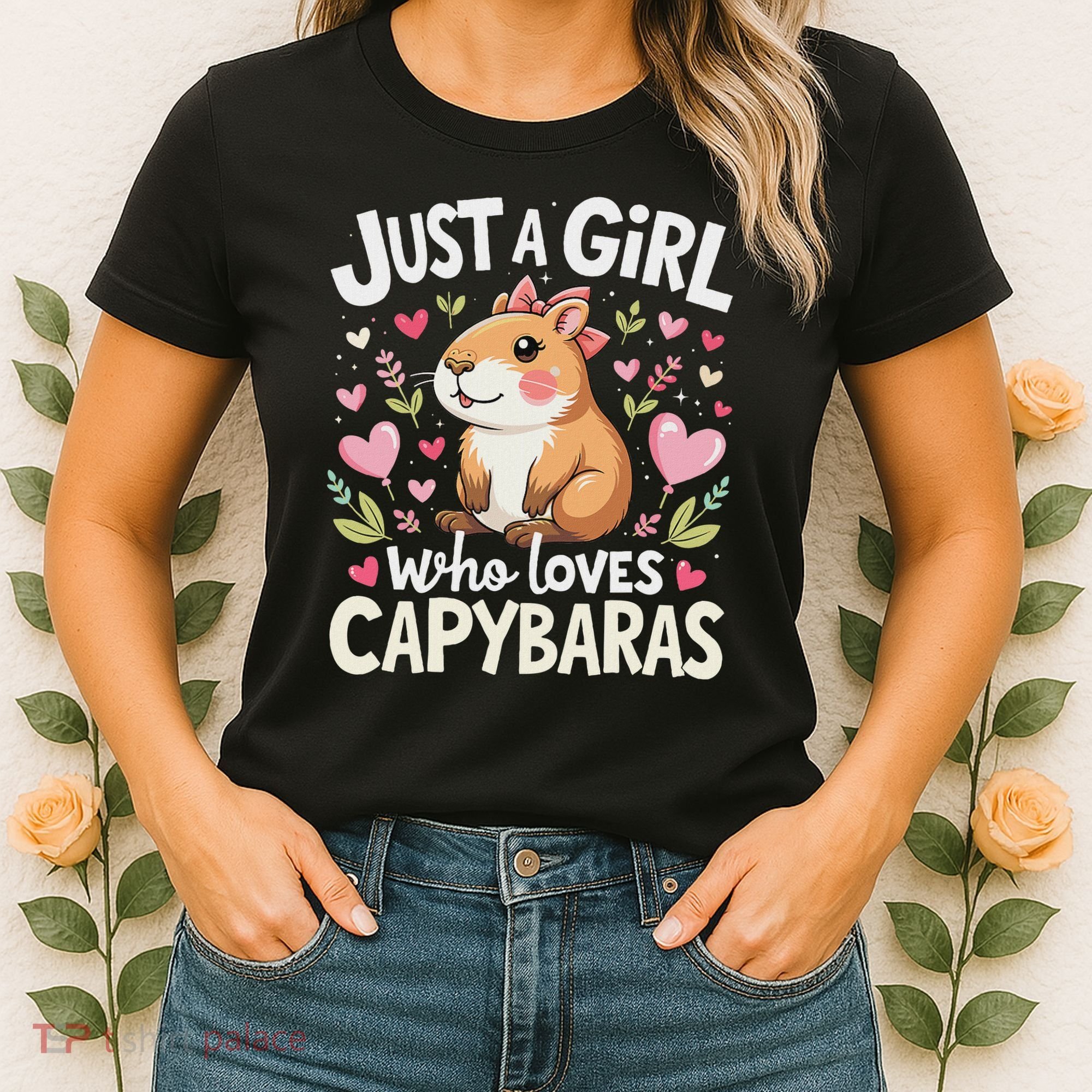 Capybara Just A Girl Who Loves Capybara Lover Boy Women's T-Shirt