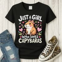 Capybara Just A Girl Who Loves Capybara Lover Boy Women's T-Shirt thumb 3