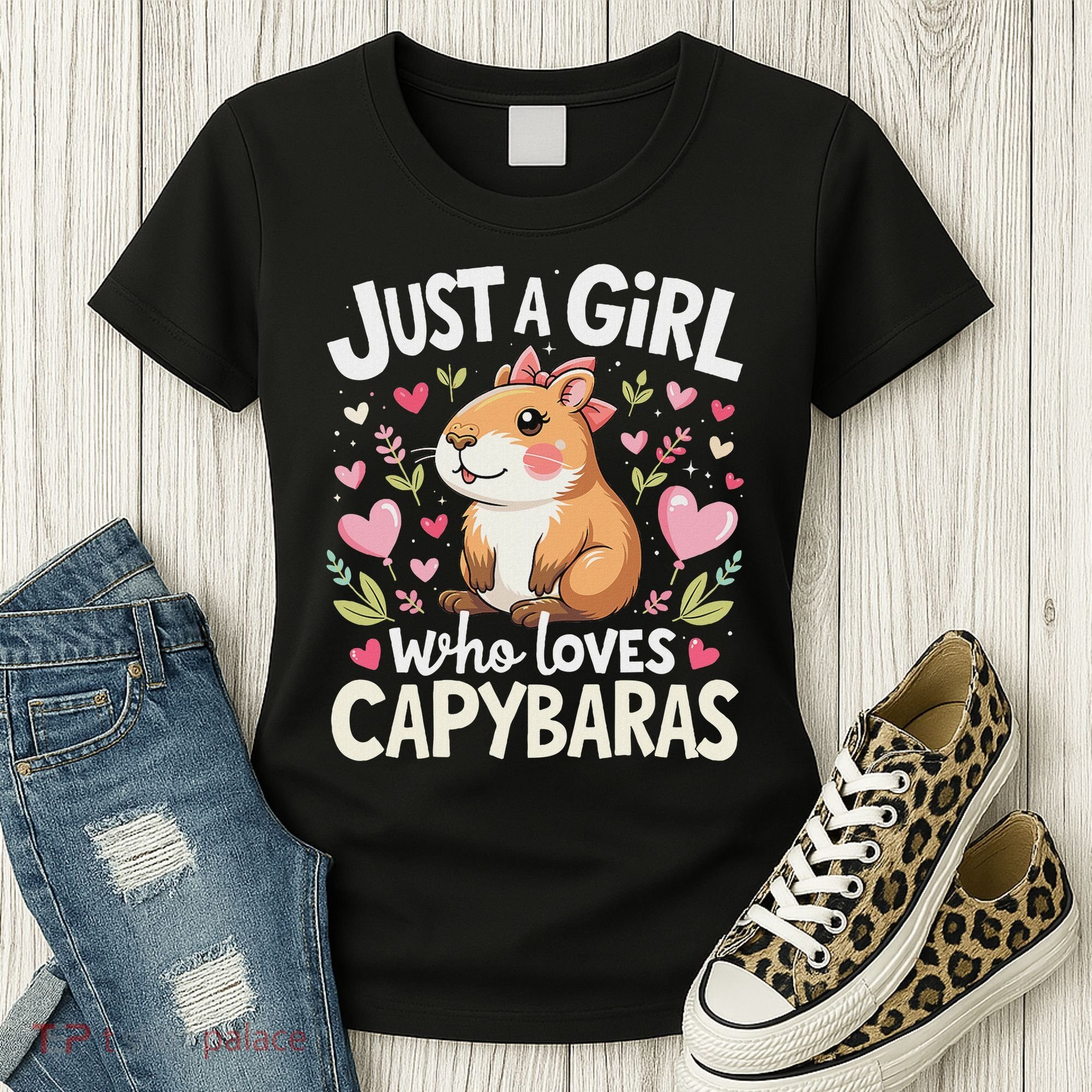 Capybara Just A Girl Who Loves Capybara Lover Boy Women's T-Shirt