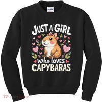 Capybara Just A Girl Who Loves Capybara Lover Boy Kids Sweatshirt thumb 0