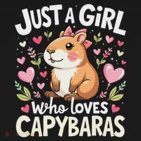 Capybara Just A Girl Who Loves Capybara Lover Boy Kids Long Sleeve Shirt thumb 2