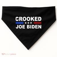 Crooked Joe Biden Trump Quote Political USA-Made Doggie Bandana thumb 0
