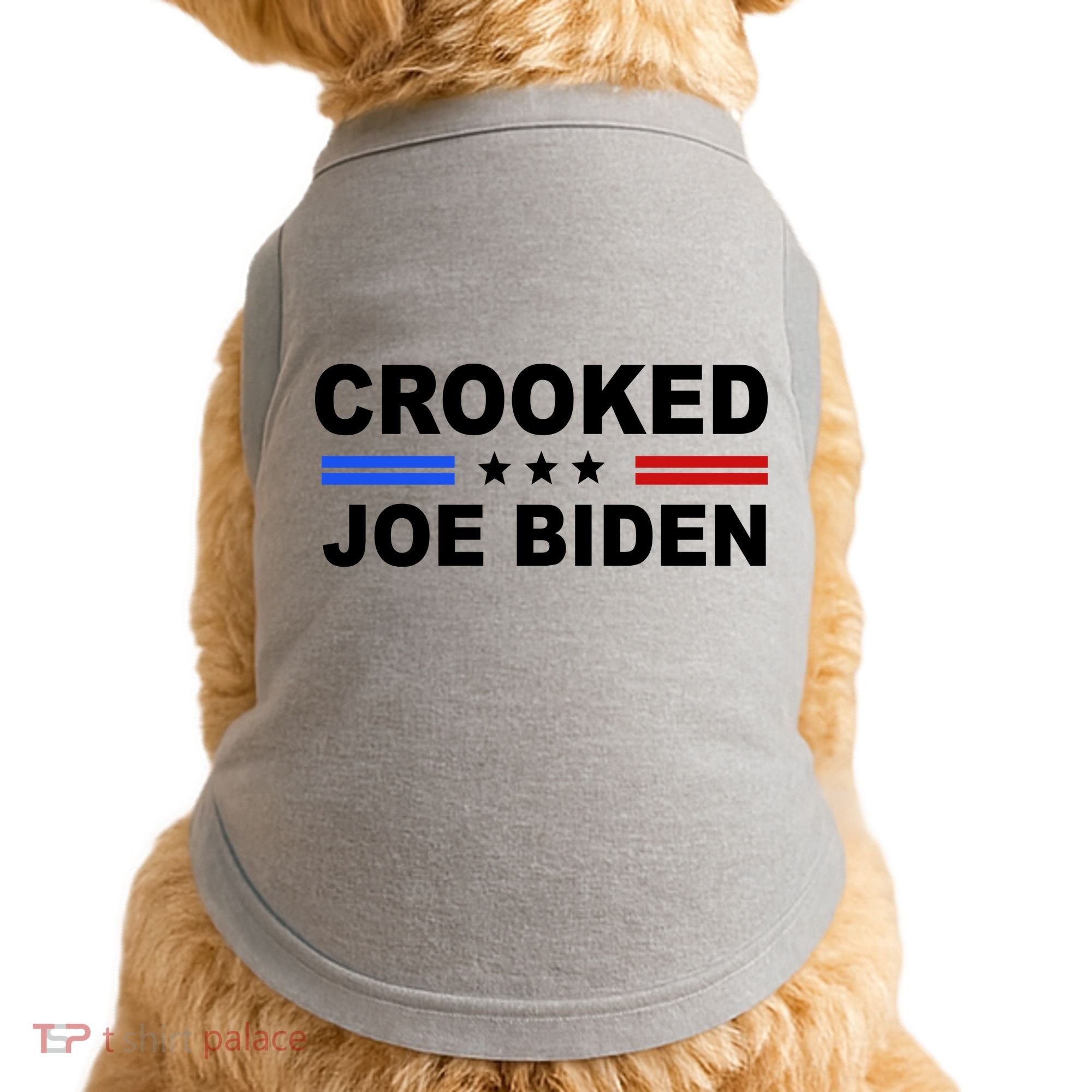 Crooked Joe Biden Trump Quote Political Doggie Tank
