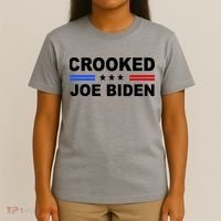 Crooked Joe Biden Trump Quote Political T-Shirt thumb 4