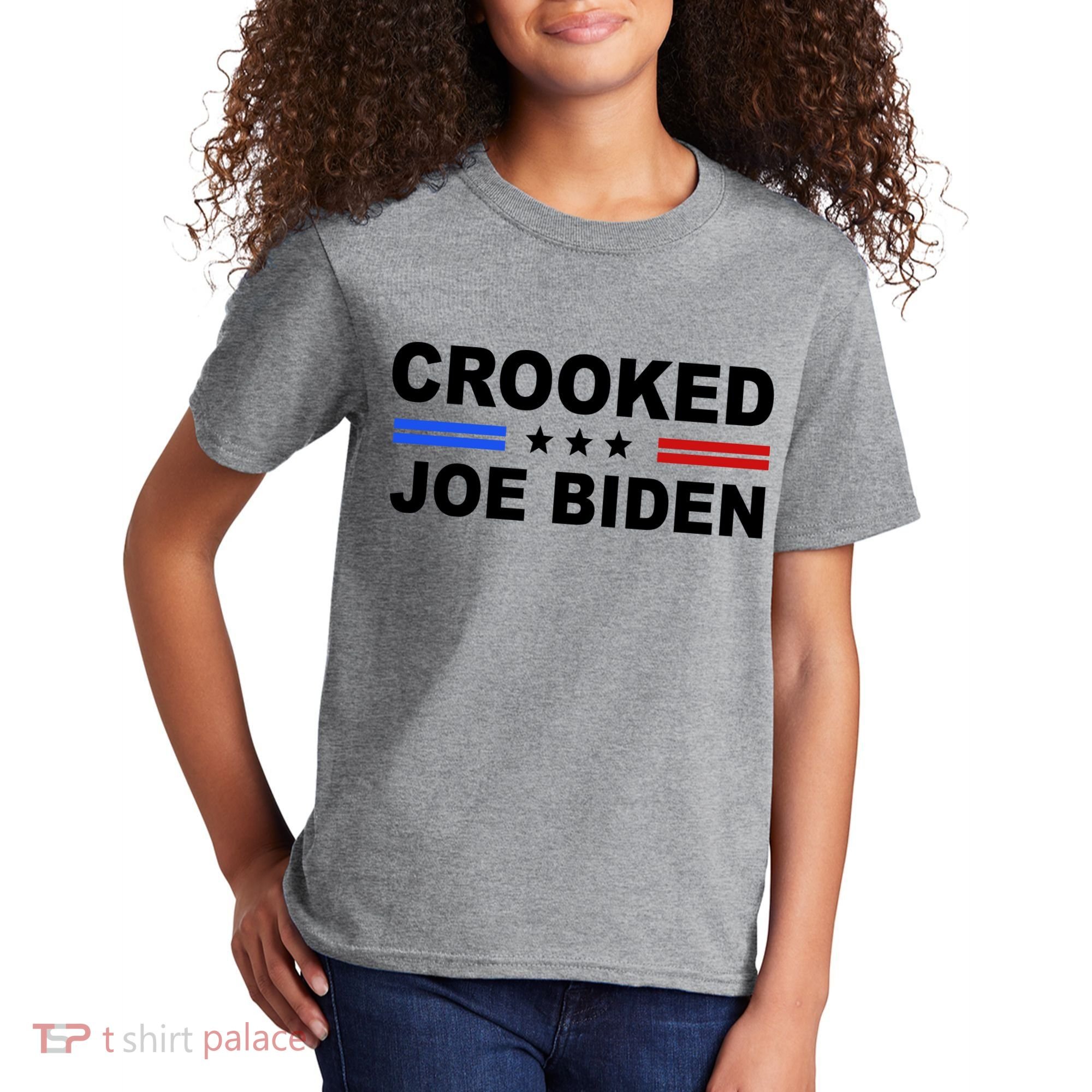 Crooked Joe Biden Trump Quote Political Kids T-Shirt
