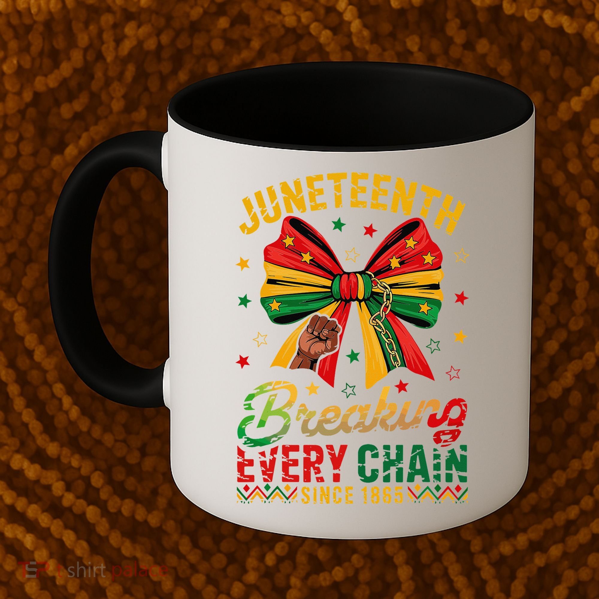 Coquette Juneteenth Breaking Every Chain Since 1865 Coffee Mug