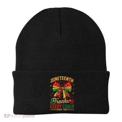 Coquette Juneteenth Breaking Every Chain Since 1865 Beanie