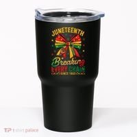 Coquette Juneteenth Breaking Every Chain Since 1865 Tumbler thumb 0