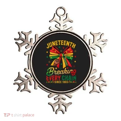 Coquette Juneteenth Breaking Every Chain Since 1865 Ornament
